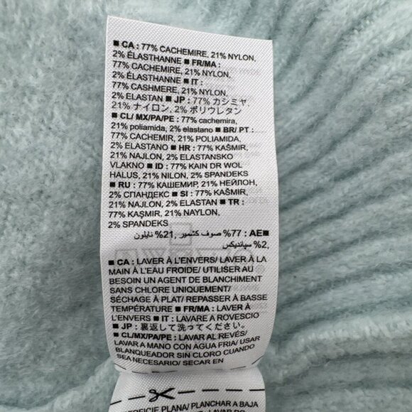 Banana Republic, cashmere sweater 77%, women small, Tiffany Blue, long sleeve, - Picture 13 of 14